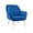 Blue, variant on Porthos Home Hania Dining Chair, Velvet Upholstery, Gold Chrome Legs