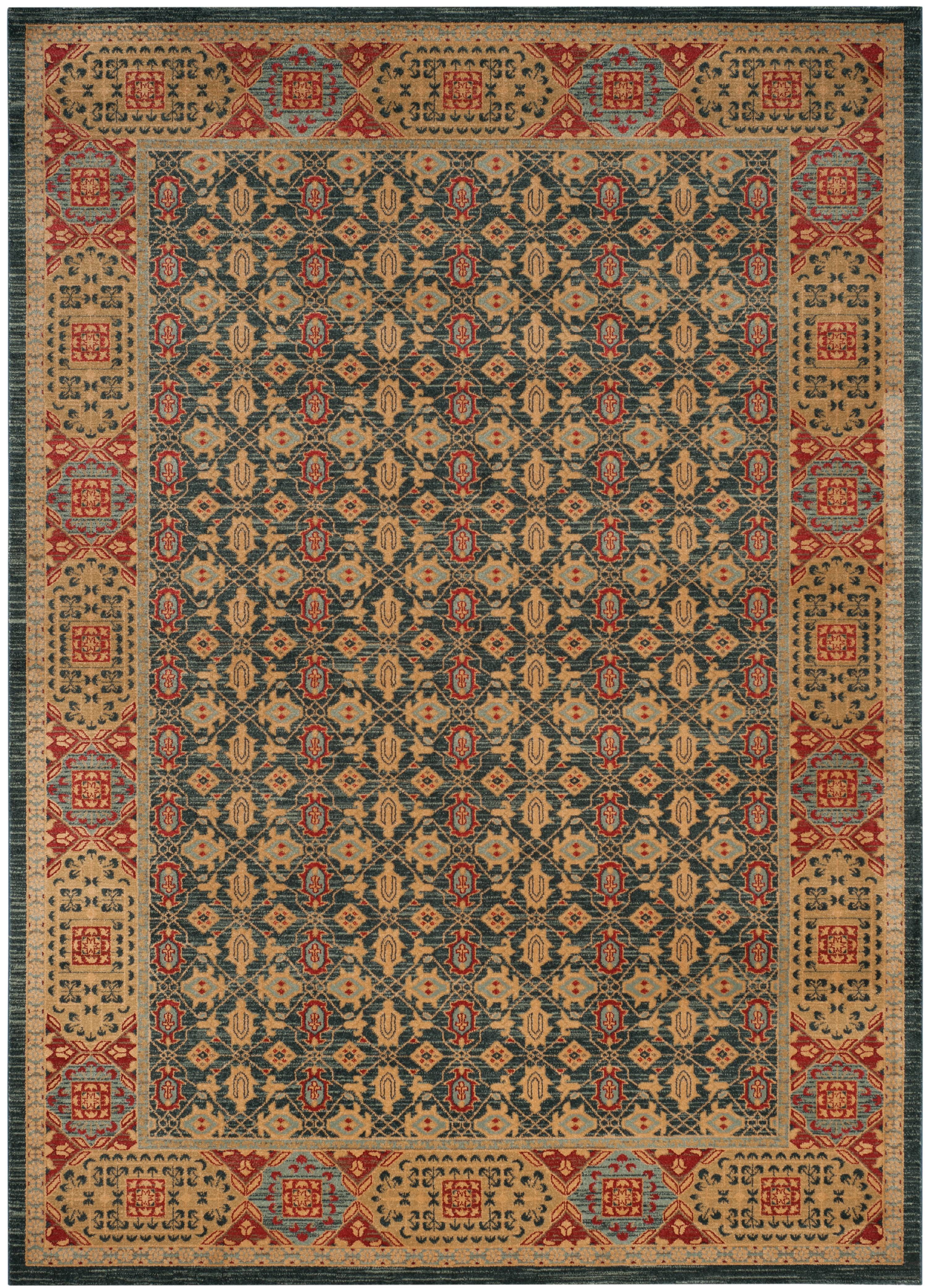 SAFAVIEH Mahal Samson Oriental Area Rug, Light Blue/Red, 9' x 12'