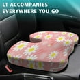 thumbnail image 4 of Premium Daisy Pattern Memory Foam Seat Cushion Ergonomic Chair Pad for Office Chair, Car, Airplane & Bleachers Sciatica, Tailbone Hip & Back Pain Relief - Chair Cushion for Long Office Workers., 4 of 5