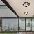 thumbnail image 3 of 18"x6" Tiffany Stained Glass Bowl Shade 3-Light Ceiling Lamp Chandelier Lamp E26, 3 of 15