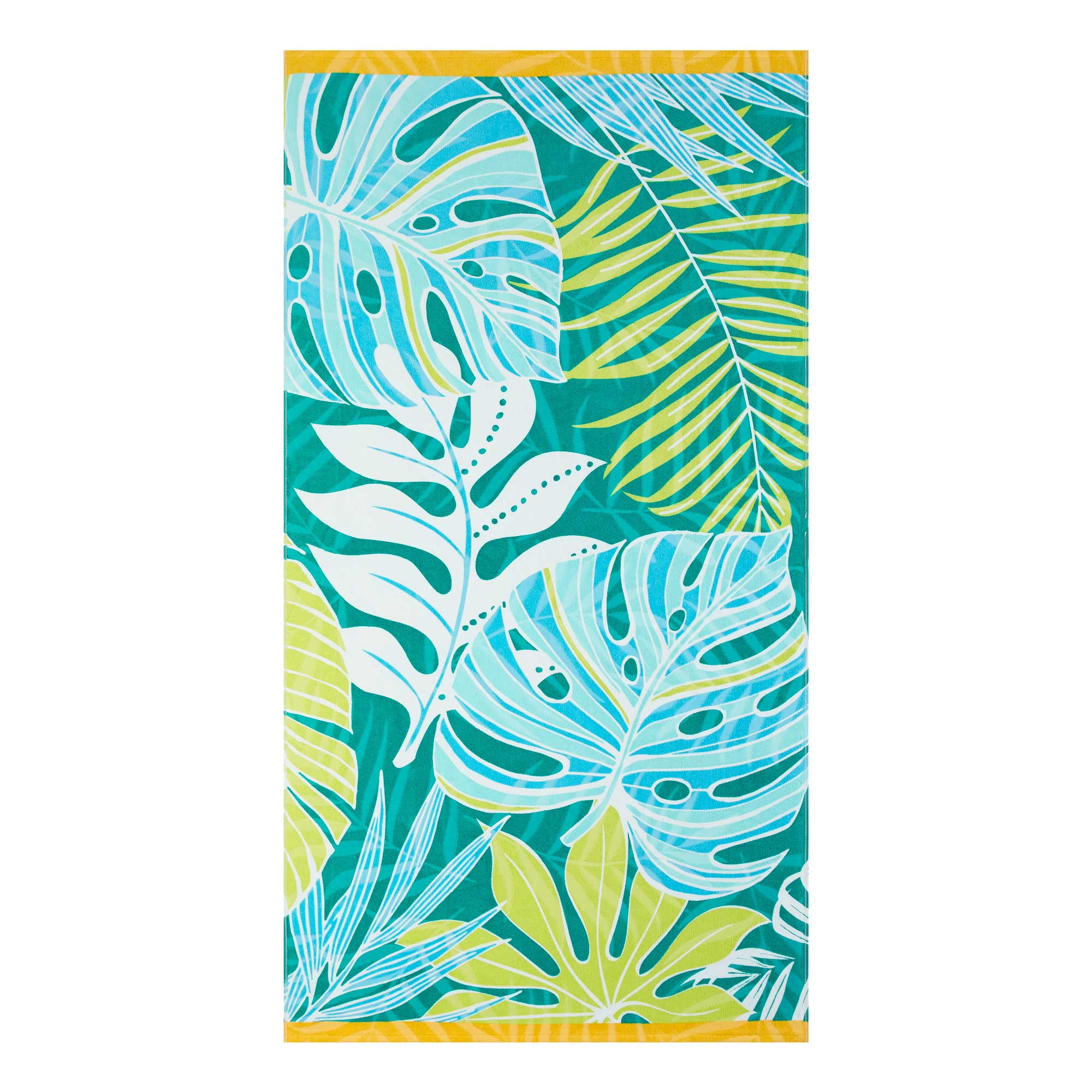 Better Homes & Gardens 38" x 72" Cotton Catalina Palm Oversized Beach Towel Pool 