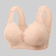 thumbnail image 2 of Jkety Women's No Side Effects Underarm-Smoothing Comfort Wireless Lightly Lined Bra Bralettes for Women Light Pink,XL, 2 of 3