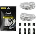 thumbnail image 2 of Xpand Laces No-Tie One Size Elastic Shoelaces - White Reflective, 2 of 6