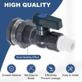 thumbnail image 3 of Uxcell 1 Set Rain Barrel Faucet Kit, 1" GHT Plastic Rain Barrel Spigot with Adapter, 3 of 5
