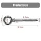 thumbnail image 2 of 12 Pcs Eye Bolts | M6 X 60mm Eye Screw | M6 Lifting Eyes| Eye Screw 316 Stainless Steel | Screw Hooks M6 Eye Screw-QJWL, 2 of 5