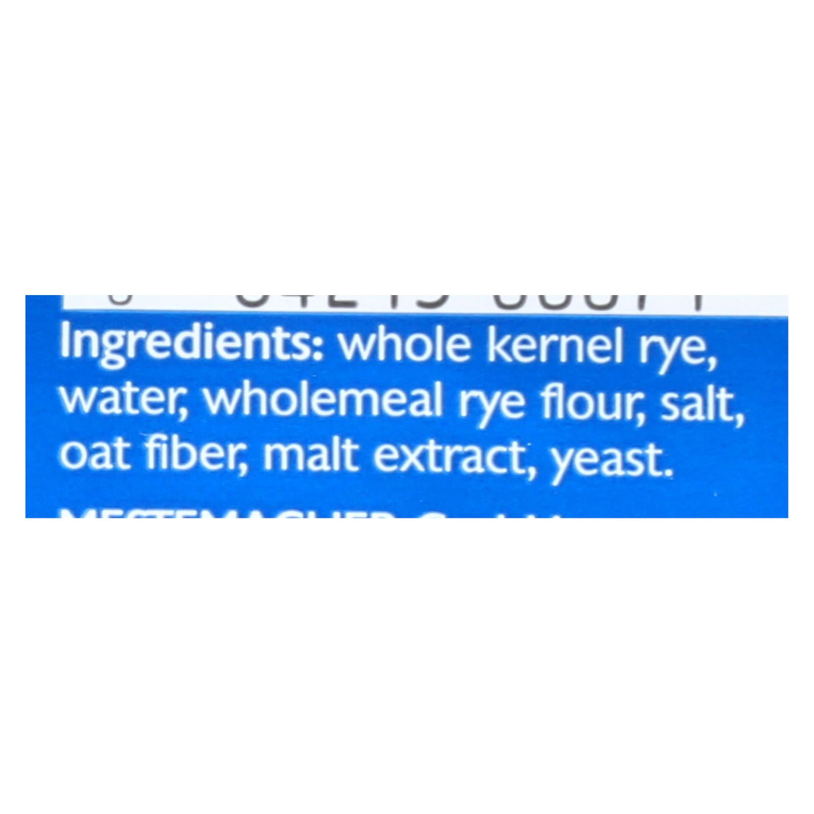 MESTEMACHER - Whole Grain Pumpernickel Bread with Rye Kernels - 17.6 oz, Case of 12
