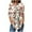 Multicolor Plus Size Blouse for Women_r, variant on CYMMPU Flower Printed Round Neck Blouses for Women Dressy Casual Fall Fashion Shirts Loose Fit Tunic Tops 3/4 Sleeve Spring Tops Hide Low Hem Plus Size T-Shirts Multicolor XL