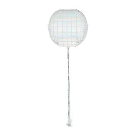 36" Silver Disco Foil Balloon with Tassel, by Way To Celebrate