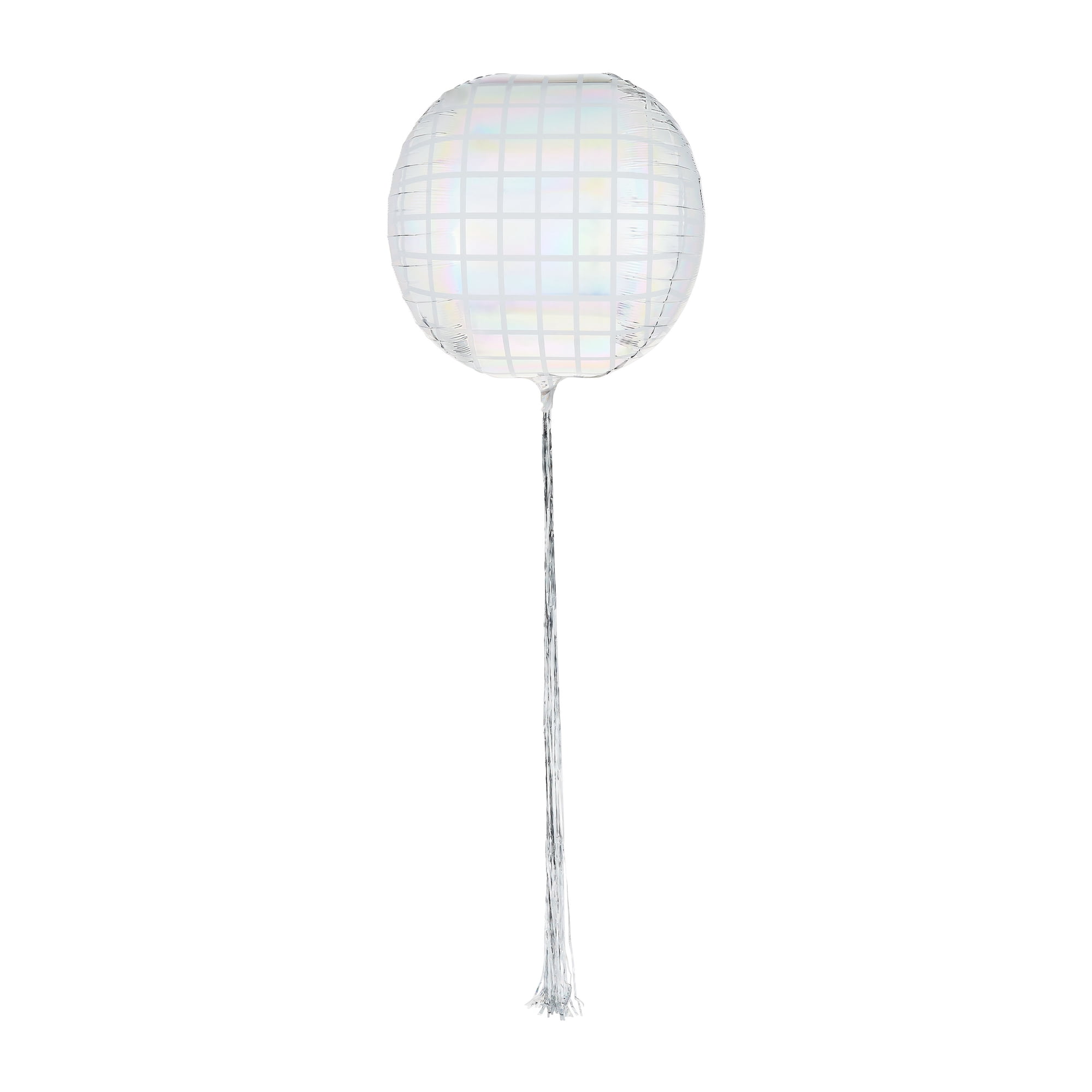 36 inch Disco Foil Balloon with Tassel Silver by Way To Celebrate