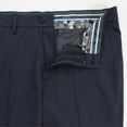 thumbnail image 5 of Haggar Mens Cool Right Performance Flex Stria Slim Fit Flat Front Pant 34W x 30L Ink, 5 of 6