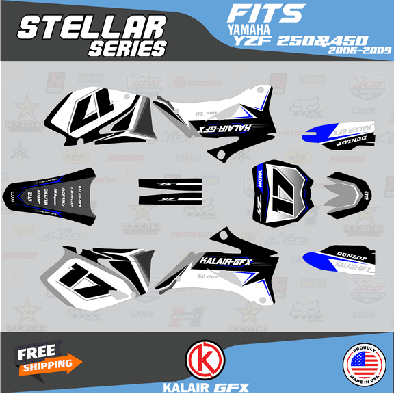 Kalair GFX Graphics Kit for Yamaha YZ450F (2006-2009) Stellar Series