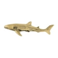 thumbnail image 2 of Estatua de tiburón de latón Cobre Sea Animal Ornament Regalo de cumpleaños Megamouth tiburón decoración del hogar para la cafetería del escritorio del, 2 of 9