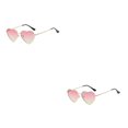 thumbnail image 1 of Jumpingount Impresionantes gafas de sol en forma de corazón de PVC con lente Tac Accesorio de moda Gafas de sol en forma de corazón rosa amarillo rosa amarillo 2Conjunto, 1 of 6