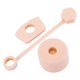 thumbnail image 5 of Accesorios para vasos con tapa para pajita, tapas cuadradas y redondas, juego de tapones de silicona antiderrames de color rosa, 5 of 8