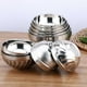 thumbnail image 5 of Korean Stainless Steel Salad Rice Bowl Multifunctional Cooking Basin Noodle Kimchi Bowl Kitchen Round Silver Food Ramen Bowl, 5 of 5