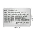 thumbnail image 2 of Valentine'S Day Wallet Insert Card Engraved Stainless Steel Metal Cards to Men Boyfriend Wife Girlfriend Birthday Wedding Romantic Gift, 2 of 19