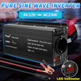 Pure Sine Wave Inverter DC 12V to AC 220V 230V 1500W/2200W/2600W