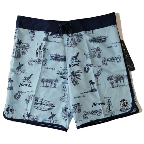 BODY GLOVE SWIMSUIT MENS - SZ 38 XLARGE - BLUE PARADISE - BOARD SHORTS SWIM