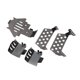 thumbnail image 3 of Placa protectora de chasis BuyWeek Conjunto de armaduras de chasis RC Acero inoxidable Negro, 3 of 14