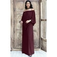 thumbnail image 3 of KOH KOH Long Strapless Cocktail Evening Off The Shoulder Cold Sexy Evening Flowy Formal Full Floor Length Tall Drape Gown Maxi Dress For Women Maroon Wine Red XX-Large US 18-20 NT059, 3 of 6