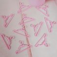 thumbnail image 2 of 20 Pcs Dollhouse Hangers Reusable Multifunctional Plastic Pink Miniature Clothes Rack for Doll, 2 of 7