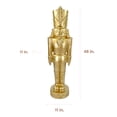 thumbnail image 2 of Fraser Hill Farm Resin Nutcracker Soldier Figurine 4-ft, Gold, FFRS048-1SOL-GLD, 2 of 19
