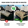 thumbnail image 4 of Golf Cart Seat Covers for 2 Seater, Rustic Botanical Soft Microfiber Cart Seat Towel Blanket, Vintage Floral Wildflower Absorbent Breathable Non Slip Bench Seats Protector for Golf Course 51"x31", 4 of 9