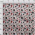 thumbnail image 3 of oneOone Cotton Flex Red Fabric Poker Card Sewing Craft Projects Fabric Prints By Yard 40 Inch Wide, 3 of 4