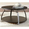 thumbnail image 4 of Steve Silver Co. Coham Table Basse Ronde avec Roulettes, Nickel Noir, 4 of 5