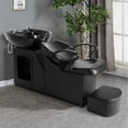 thumbnail image 5 of Artist hand Black Shampoo Barber Backwash Chair Salon Spa Beauty w/Ceramic Bowl,Sink, Foot Pedal, 5 of 14