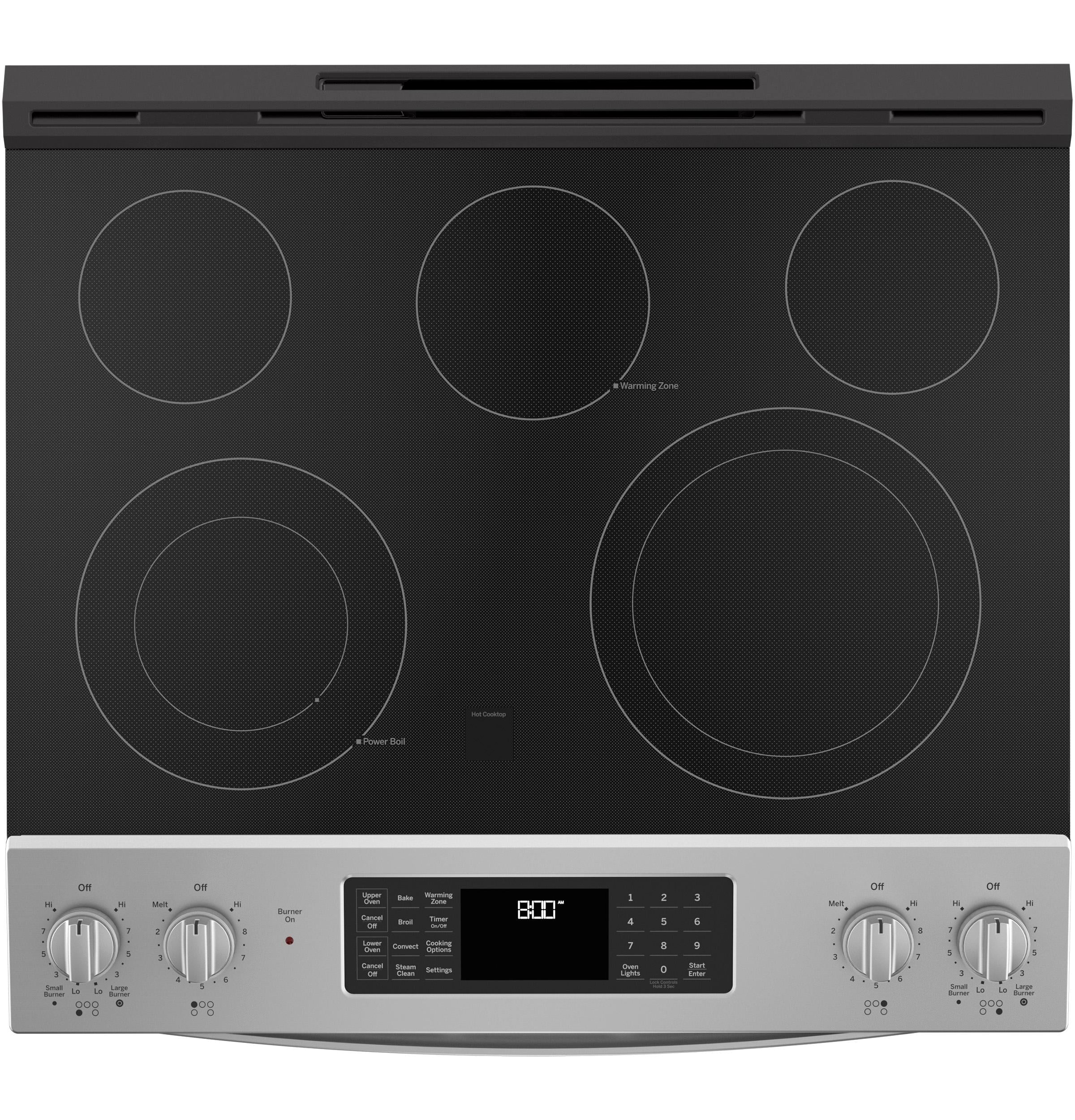 GE Appliances 30 in 66 cu ft Slide In Double Oven Electric Ranges in Stainless Steel