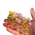 thumbnail image 2 of Dserhfy 4 Pcs Mini Glass Vases Set Faux Flowers in Glass Vases Glow in The Dark Flower Vases for Desktops Car Dashboard Decor, 2 of 8