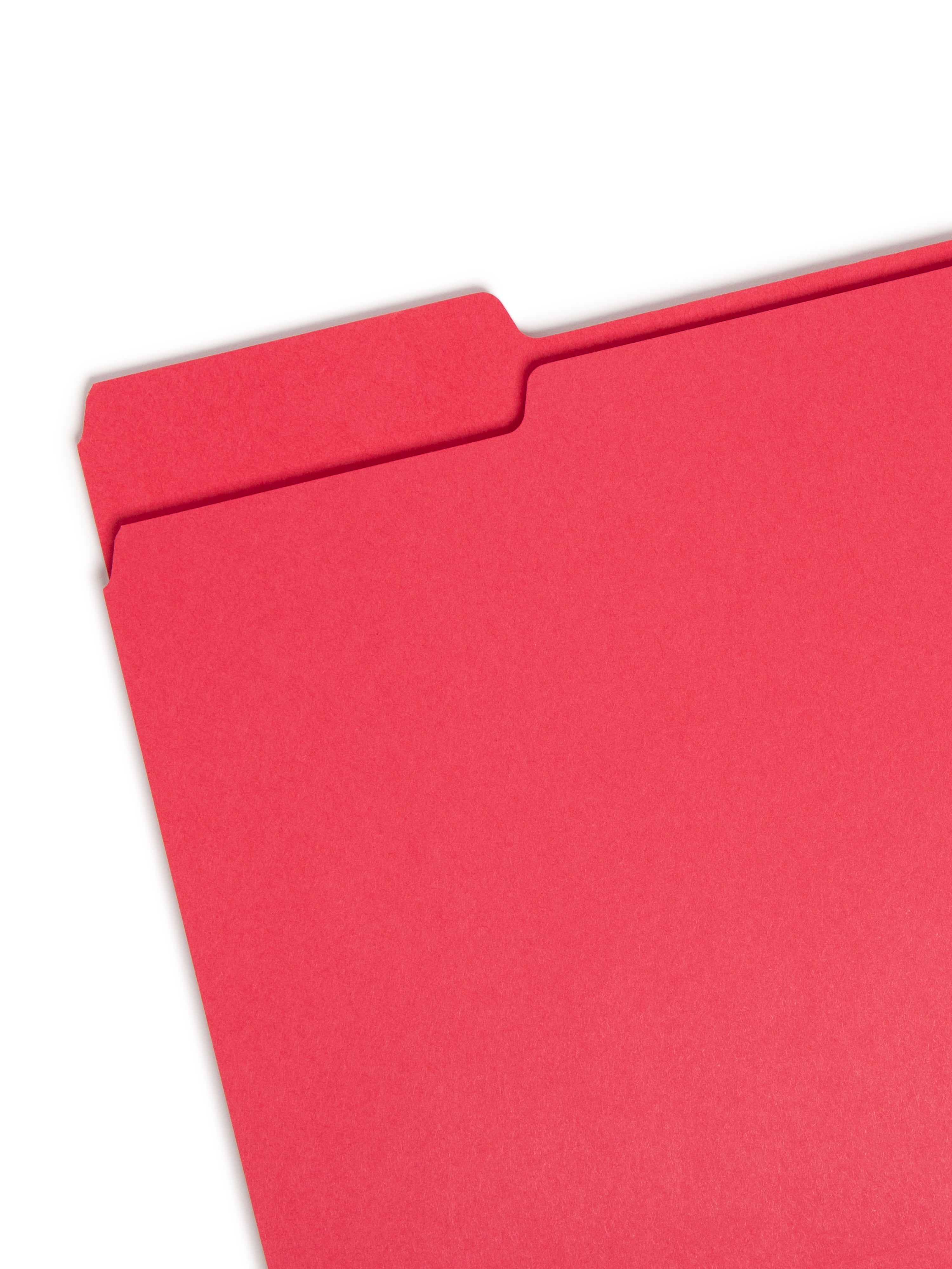 Smead Colored File Folders 1/3-Cut Tabs Red 100/BX Letter (12743)