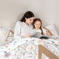 thumbnail image 4 of Homewish Letter A Monogrammed 7-Piece Twin Bedding Sets,Retro Rustic Flower Bedding Comforter Set,Countryside Plant Sheet Sets For Child,Microfiber Room Decorative Reversible, 4 of 8