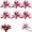 6pcs, variant on Large Realistic Artificial Boston Fern & Dragon's Blood Tree Plants with 12 Leaves Vibrant Pink & Purple Faux Foliage, UV Resistant Artificial Ferns for Home Garden