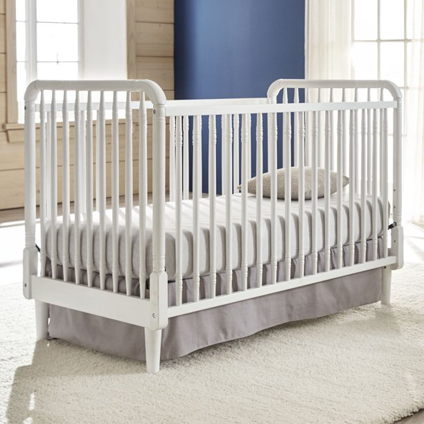 Karla Dubois Zola 3-in-1 Convertible Crib- Pure White - Walmart.com