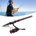 thumbnail image 4 of Fishing Rod And Reel Combo Set, Convenient Storage Fishing Lures Tackle Kit Carbon Portable Various Accessories  For Novices For Sea, 4 of 8