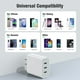 thumbnail image 4 of Cargador USB C Block Amoner PD 3.0 Power Delivery de 35 W y 3 puertos, 4 of 7