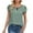 Green, variant on PADFRYBK Pullover T-Shirt For Women Casual Solid Color Tops Crew Neck Comfortable Summer Loose Casual Tunic Blouses