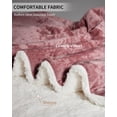 thumbnail image 3 of Ourlova Heated Throw Blanket Electric Blanket Throw Velvet Soft Cozy Heating Blankets Throw 4 Heat Levels and 4H Auto Off Machine Washable Overheat Protection ETL Certified 50x60 Inch Pink, 3 of 8