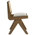 thumbnail image 6 of Side Dining Chair, Set of 2, Gray, Faux Leather, Wood, Bar Pub Cafe Bistro Dining Kitchen Hospitality Restaurant, Modern Contemporary, HB37227, 6 of 10