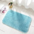 thumbnail image 6 of Evlmd Bathroom Rugs Non Slip, Large Bath Rugs for Bathroom Decor, Absorbent Shaggy Shower Mat, Machine Washable Bath Rug Runner, 24"x36", Blue, 6 of 9