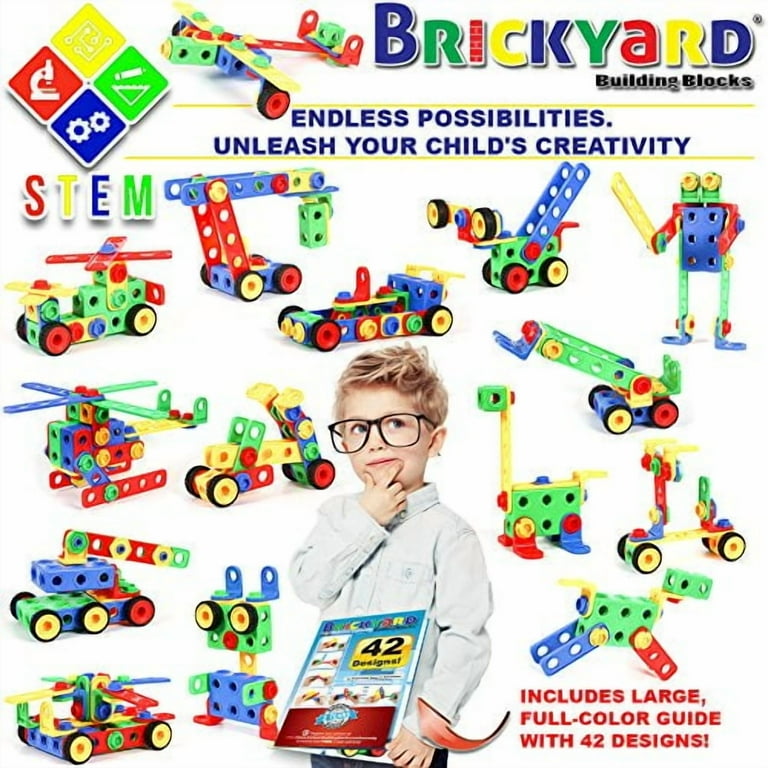 Brickyard Building Blocks STEM Construction Toys for Kids 4-8