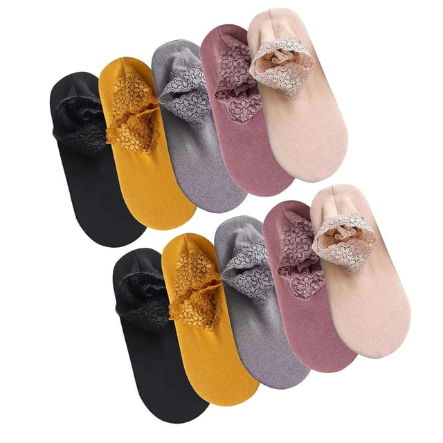 Advancent 5 Pairs Sock Winter Supplies Thicken Polyester Warmer Fiber Design Foot Outdoor Indoor Boot Stocking Breathable Uniforme atlético 5 piezas No.1