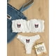 thumbnail image 1 of Conjunto de ropa interior con pegatinas de Hello Kitty para mujer, traje de baño dividido Sexy de Anime Kawaii, Bikini, sujetador, Bragas, tanga, regalo, 2 piezas, 1 of 4