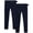 Navy with Belt, variant on Girls School Uniform Pants Stretch Skinny Fit Pants 2 Pack