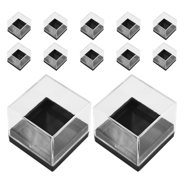 unbranded 12Ud Caja Transparente Para Exhibir Y Guardar Minerales Con Protección Y Compacto