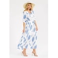 thumbnail image 2 of Vestido bordado de hojas Roman Fashion /Juvenil, 6067 (Blanco) blanco CH, 2 of 4