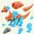 thumbnail image 2 of Animal Assembly Toy Educational DIY Crafting Plastic Kid Screw Combination Brain Development Toys Hand Eye Coordination Festival Orange, 2 of 7