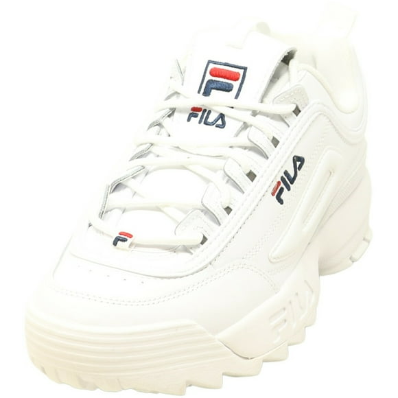 Fila Women's Disruptor Ii Premium White / Navy Red Ankle-High Sneaker - 9.5M